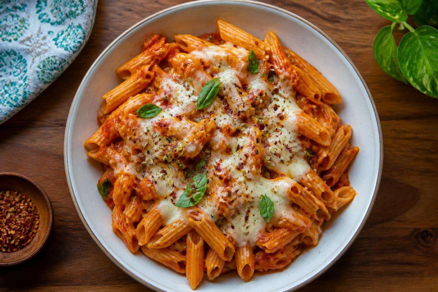Chicken Spinach Tomato Pasta